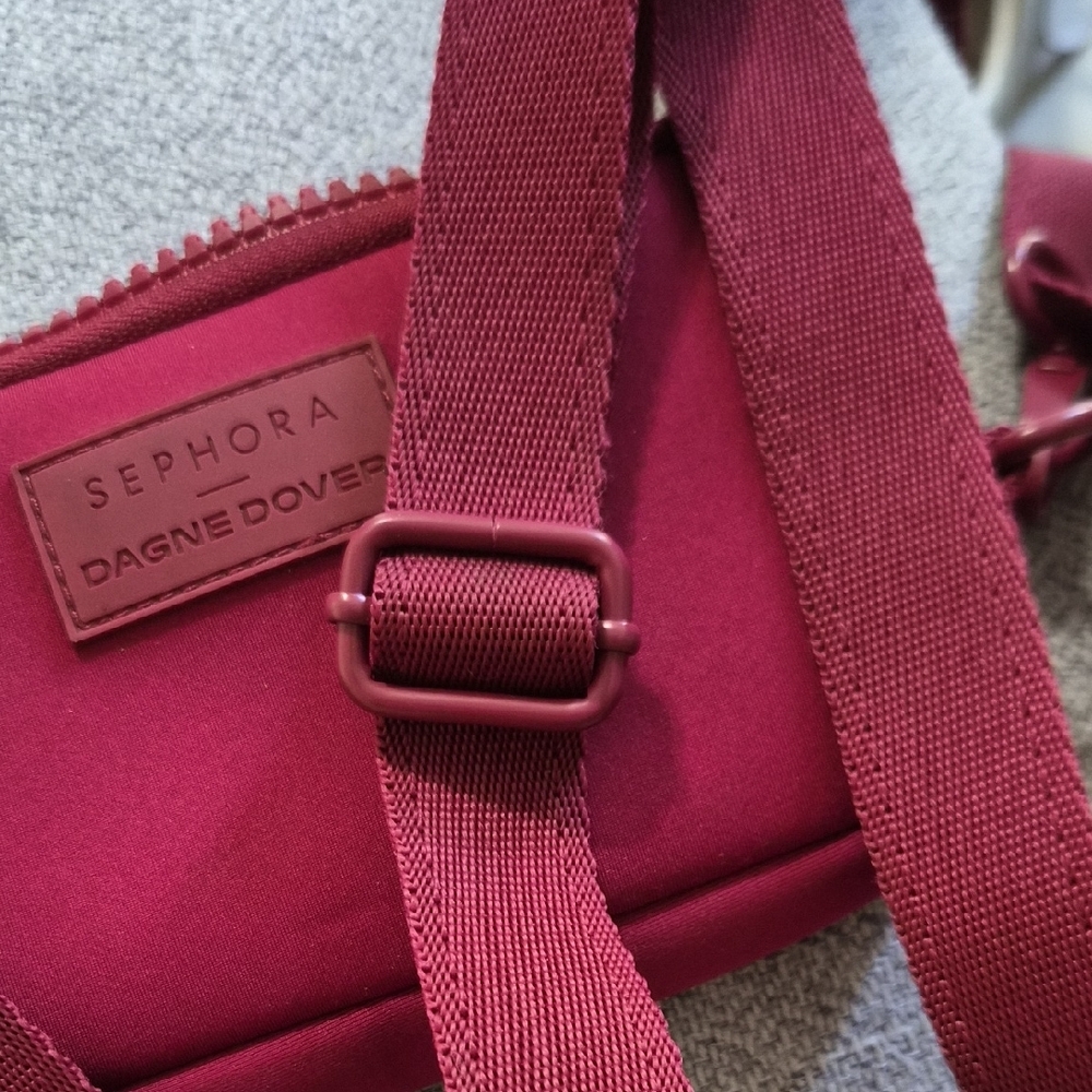 Dagne Dover Crossbody Pouch in Deep Berry - Picture 4 of 5